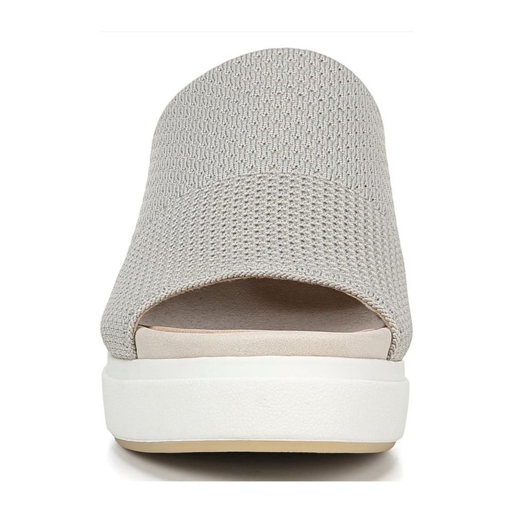 SOLD Dr. Scholl's Womens Grey Sonia Mesh Fabric Slip On Platform Sandals - Picture 10 of 15